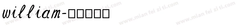 william字体转换