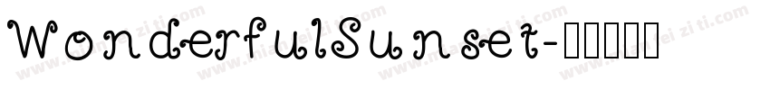 WonderfulSunset字体转换