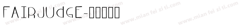 fairjudge字体转换