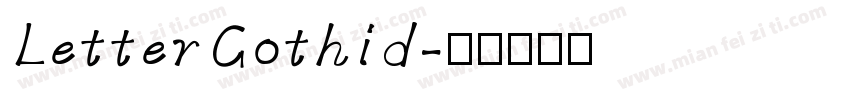 LetterGothid字体转换