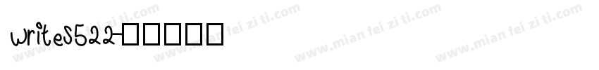 writes522字体转换