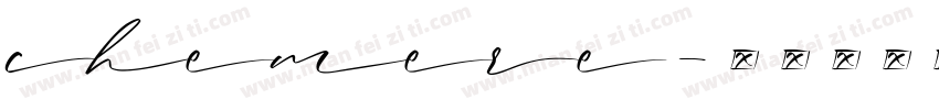 chemere字体转换