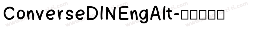 ConverseDINEngAlt字体转换