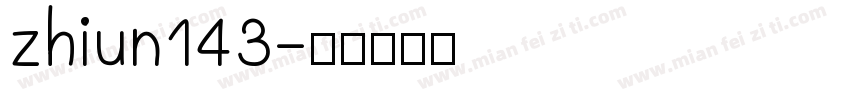 zhiun143字体转换
