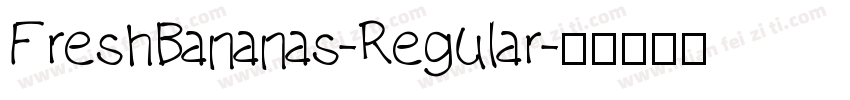 FreshBananas-Regular字体转换