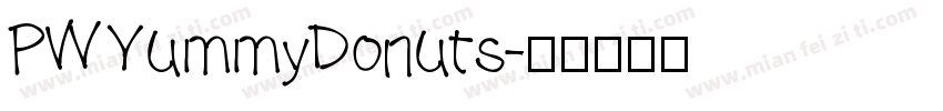 PWYummyDonuts字体转换