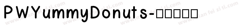 PWYummyDonuts字体转换