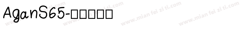 AganS65字体转换