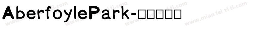AberfoylePark字体转换