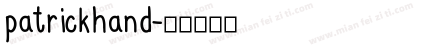 patrickhand字体转换