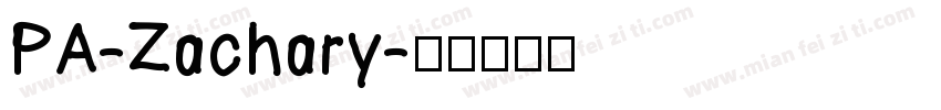 PA-Zachary字体转换