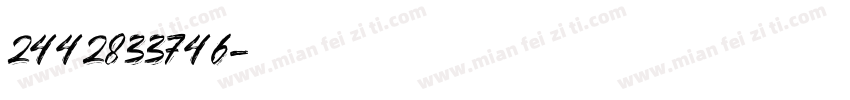 2442833746字体转换