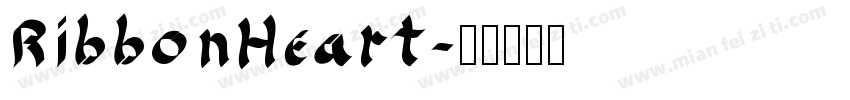 RibbonHeart字体转换