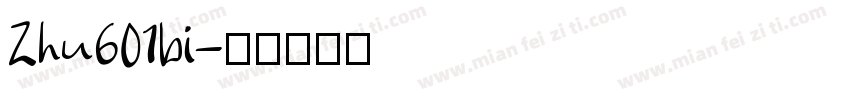 Zhu601bi字体转换