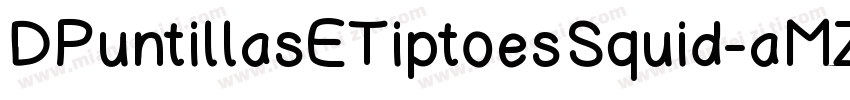 DPuntillasETiptoesSquid-aMZo字体转换