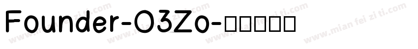 Founder-O3Zo字体转换