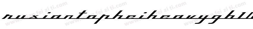 RuxianTopHeiHeavyGB10字体转换