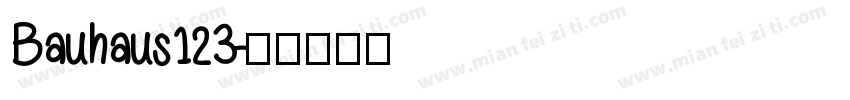 Bauhaus123字体转换
