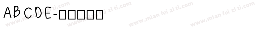 ABCDE字体转换