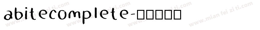 abitecomplete字体转换