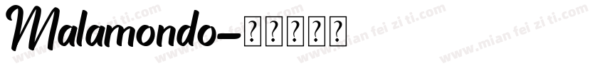 Malamondo字体转换