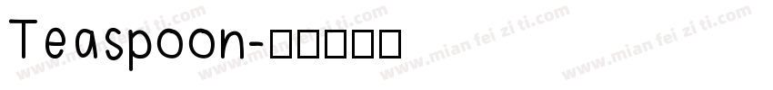 Teaspoon字体转换