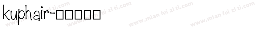 kuphair字体转换