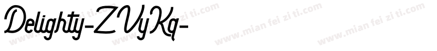 Delighty-ZVyKq字体转换