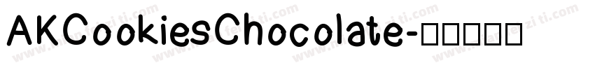 AKCookiesChocolate字体转换