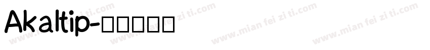 Akaltip字体转换