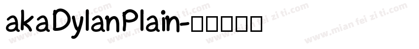 akaDylanPlain字体转换