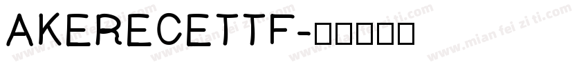 AKERECETTF字体转换