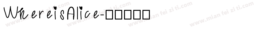 WhereisAlice字体转换