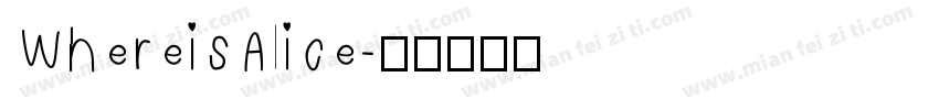 WhereisAlice字体转换