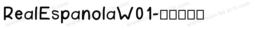 RealEspanolaW01字体转换