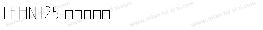 LEHN125字体转换
