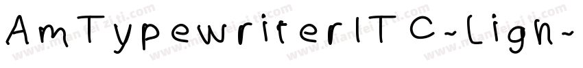 AmTypewriterITC-Ligh字体转换
