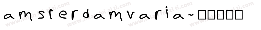 amsterdamvaria字体转换