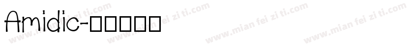 Amidic字体转换