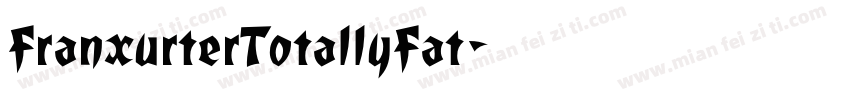 FranxurterTotallyFat字体转换