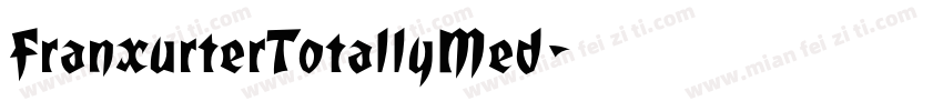 FranxurterTotallyMed字体转换