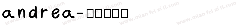 andrea字体转换