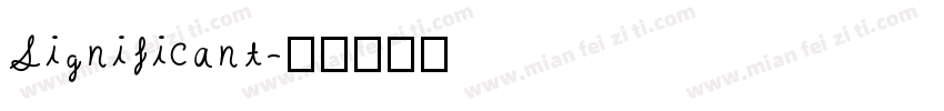 Significant字体转换