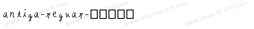 antiga-reguar字体转换