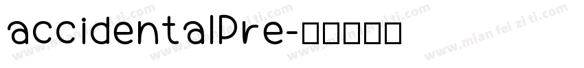 accidentalPre字体转换