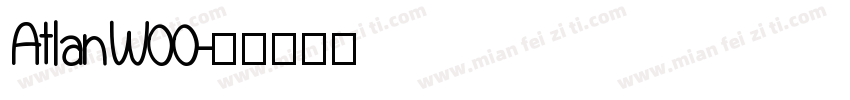 AtlanW00字体转换