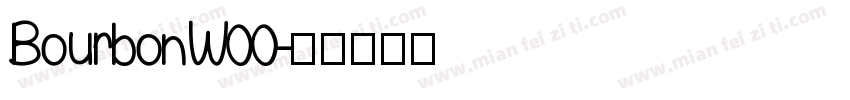BourbonW00字体转换