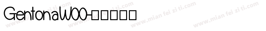 GentonaW00字体转换