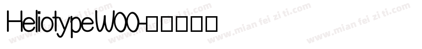 HeliotypeW00字体转换