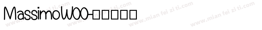 MassimoW00字体转换